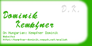 dominik kempfner business card